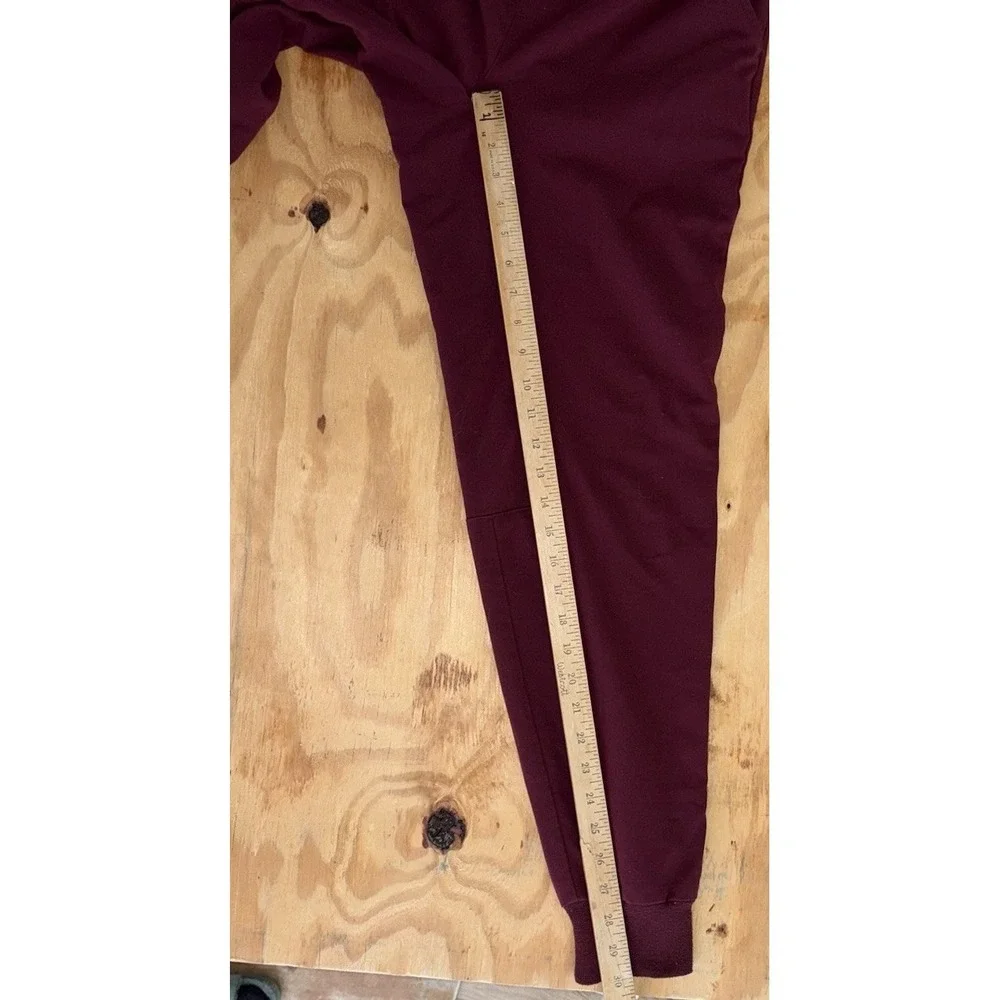 FIGS Tansen Mens Burgundy Jogger Scrub Pants 5 Pockets Small